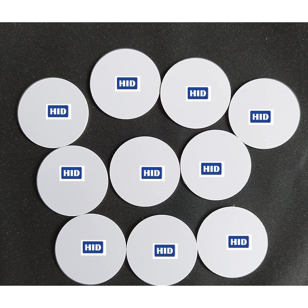 Badge Étiquette ronde HID 125Khz Prox 26bits sans autocollant diamètre : 25mm