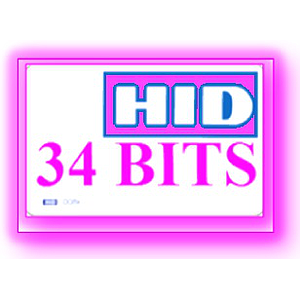 Badge HID 34 BITS