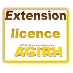 Extension licence AGIRH