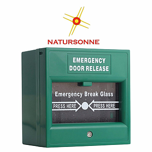 D'urgence push bouton verre cassé